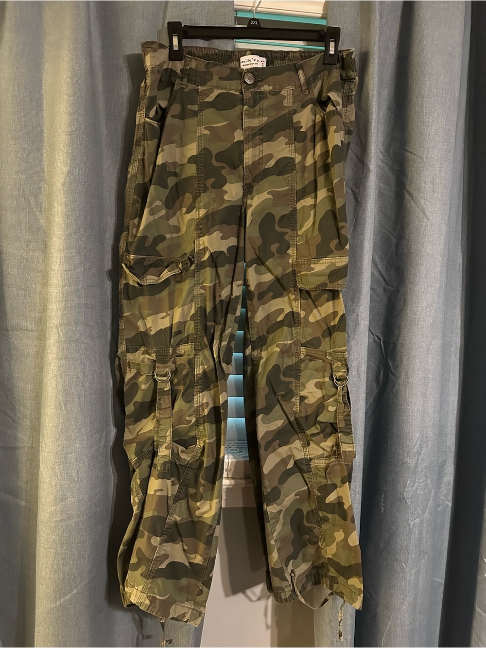 Camo Cargo Pants - Olive Green Camouflage